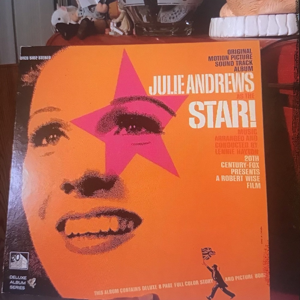 1968 Julie Andrews "Star!" Orange & Pink Vinyl Record